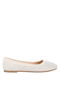 Splash Rhinestones Embellished Ballet Flats