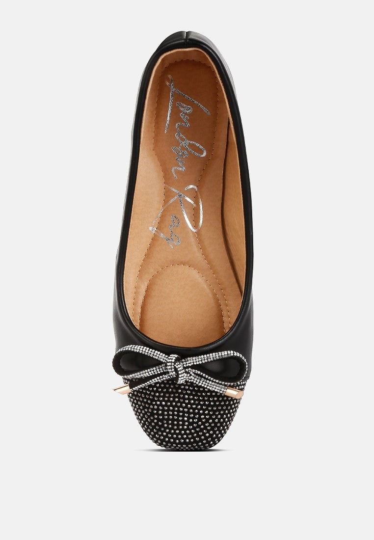 Ballerines Aine ornées de strass au bout