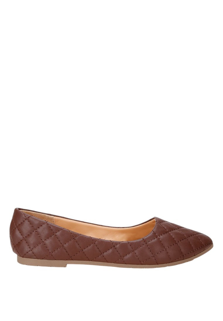 Rikhani Quilted Detail Ballet Flats
