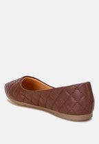 Rikhani Quilted Detail Ballet Flats