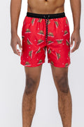 Cali Rep Print Swim Shorts – Men's Fashion Board Shorts
