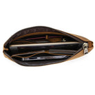Men’s & Women’s Genuine Leather Clutch Wallet Phone Bag with Wristlet - VacationGrabs