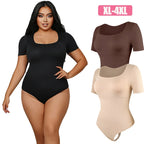 Plus Size Firm Control Thong Bodysuit Shapewear