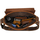 Genuine Leather Men's Shoulder Bag Crossbody Messenger for iPad - VacationGrabs