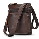 Luxury Leather Small Shoulder Bag Real Cowhide Crossbody - VacationGrabs