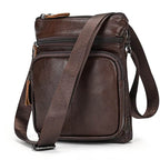 Luxury Leather Small Shoulder Bag Real Cowhide Crossbody - VacationGrabs