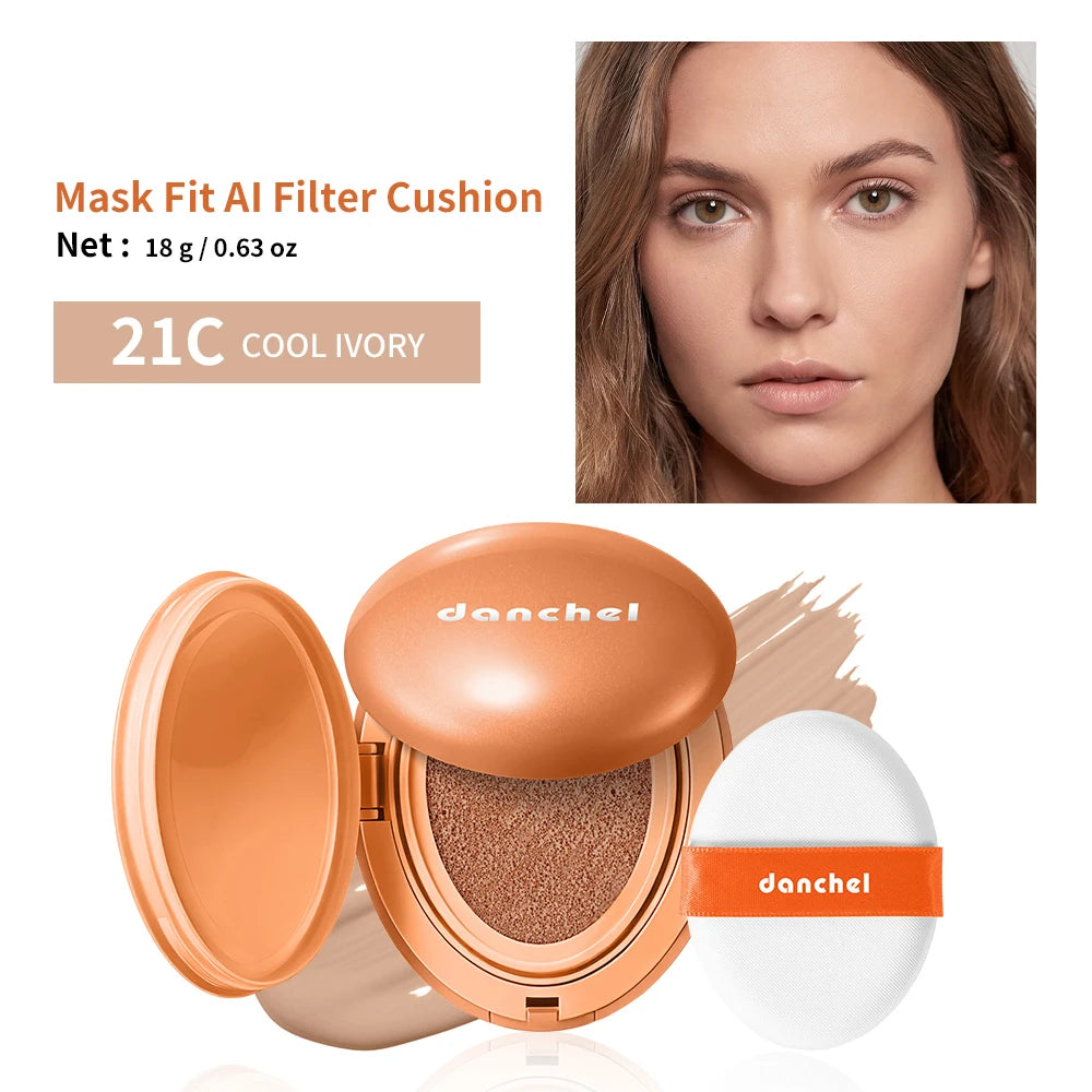AI Filter Cushion Foundation Hyaluronic Sodium Inulin Glycerin Deep Hydration Smooth Skin Improve Roughness Mild Stable Formula