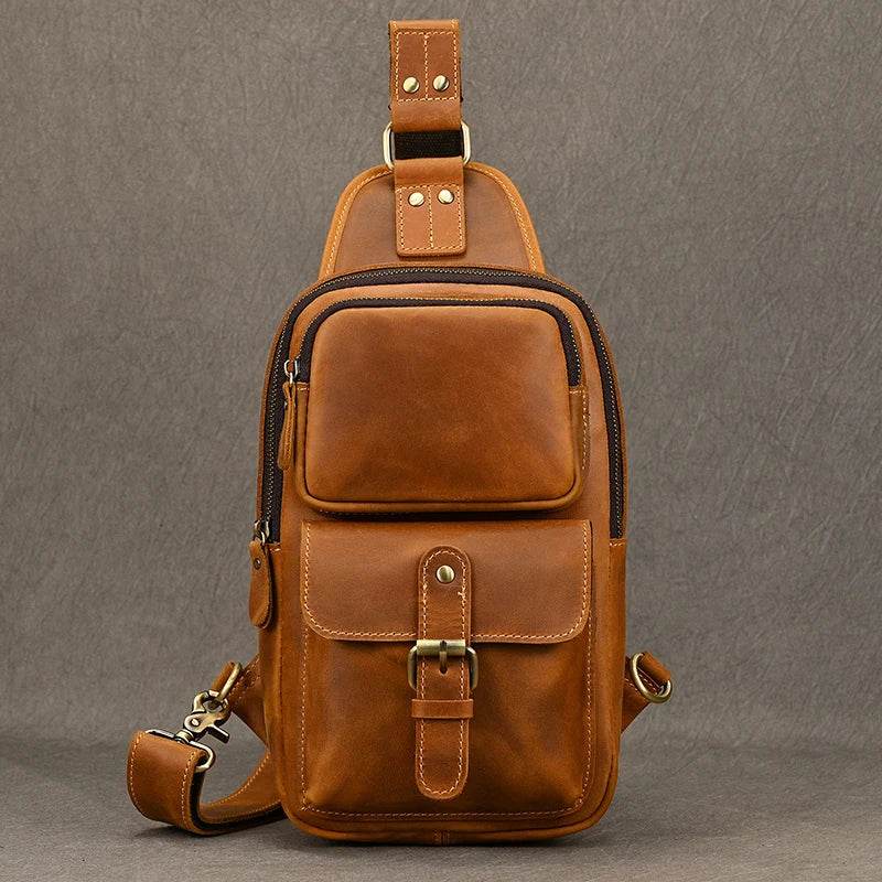 Genuine Leather Coin Pouch Short Cowhide Purse for Men - VacationGrabs
