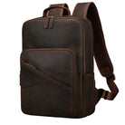 Multifunctional Leather Laptop Backpack for Men Teenager Travel - VacationGrabs