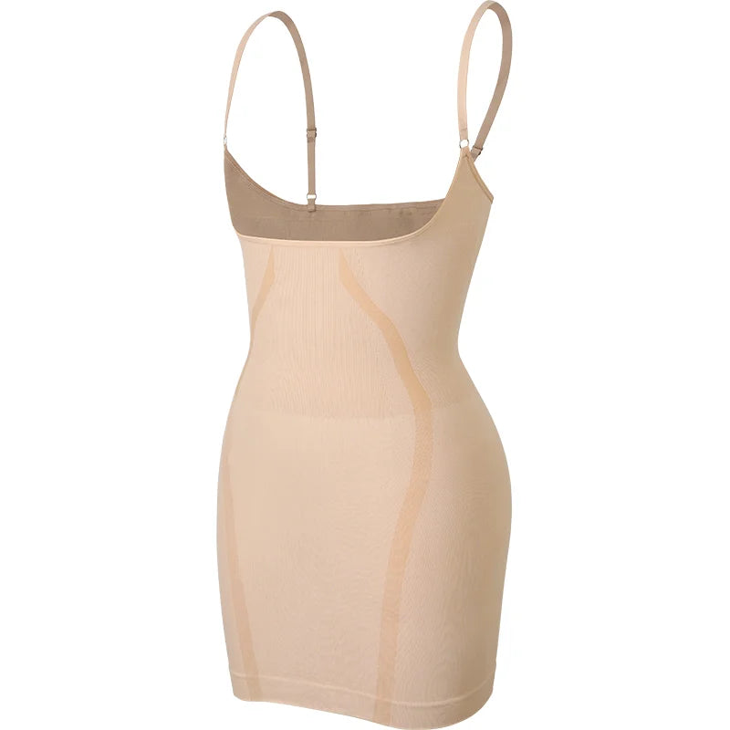 Plus Size Underbust Full Body Shaper Slip Dress
