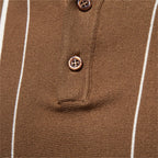 Men's 2026 Polo Shirt Stripe Old Money Style Short Sleeve Soft Breathable Casual Elegant Daily Wear Luxe Polo Shirts for Male