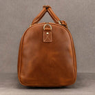 Custom Name Leather Duffel Bag Men’s Weekender Travel Bag - VacationGrabs