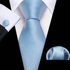 Green Silk Tie Set for Men: Multiple Shades Available - VacationGrabs