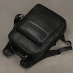 Fashion Leather Backpack for Men 15.6" Laptop Travel Bag