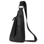 Men's Genuine Leather Crossbody Sling Bag – Travel & Casual