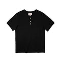 Red Tornado Short Sleeve Henley T-Shirt Heavyweight Cotton Every Day Tee Amekaji