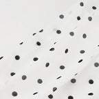 VacationGrabs Polka Dot Floor-length Chiffon Skirt French Style Ruffled Mesh A-line Skirts Elegant Maxi Bottoms High Waist Streetwear