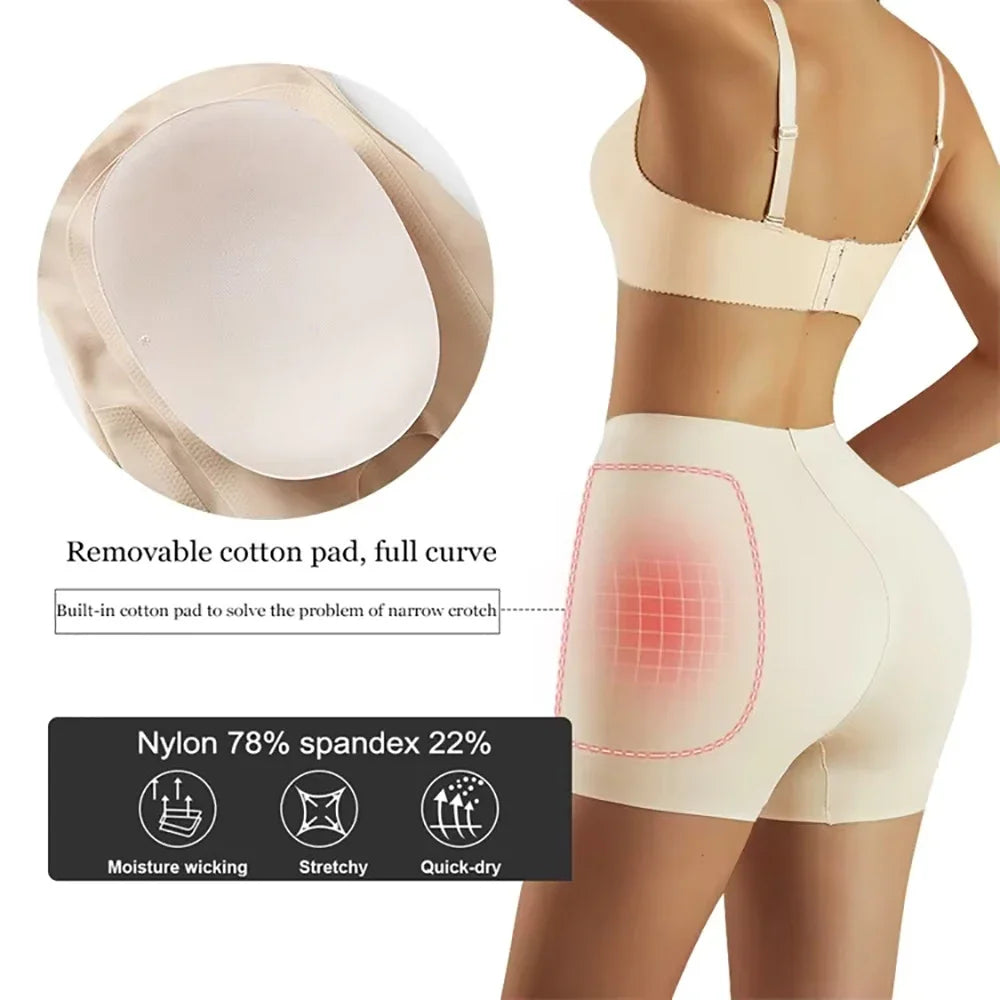 Padded Butt Lifting Boyshorts Shapewear for Women