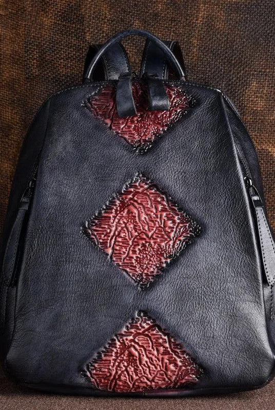  Womens Genuine Leather Day Travel Bag Vintage Rucksack Backpack