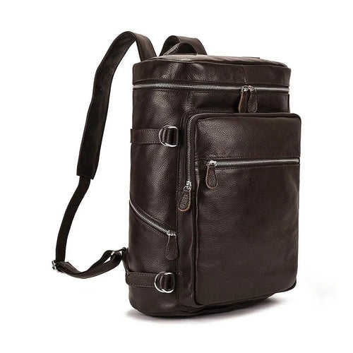 Casual Leather Backpack Crazy Horse Vintage Style for Men - VacationGrabs