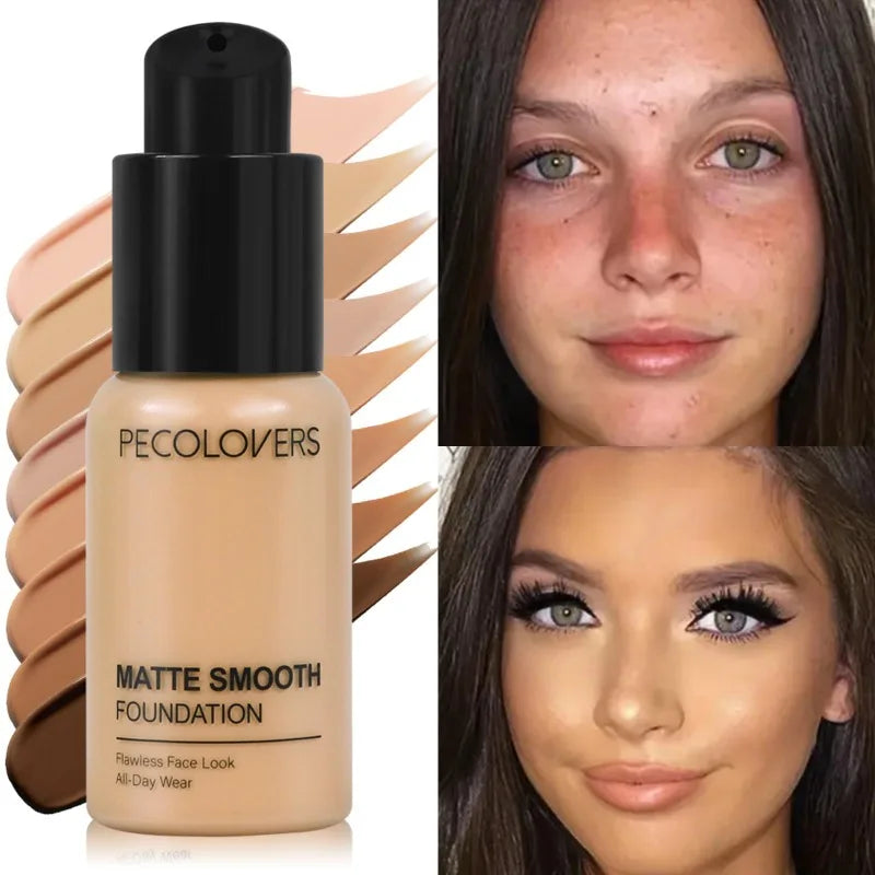 Waterproof Sweat-Proof Liquid Foundation, Long-Lasting Cream