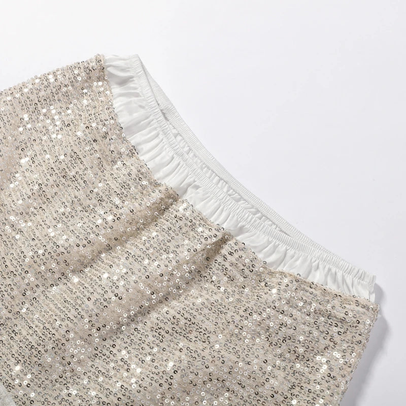 Chic Two-Piece Glitter Resort Outfit - Chic Vacation Wear