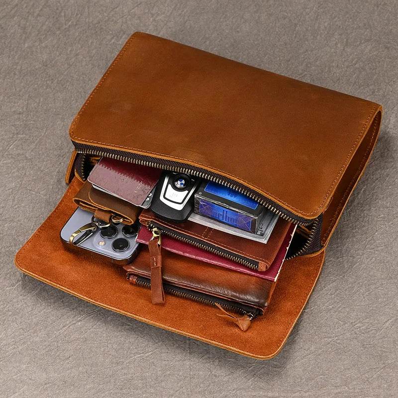 Fashion Genuine Leather Clutch Wallet for Men & Women with Wristlet - VacationGrabs