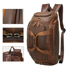 Crazy Horse Leather Travel Handbag Sling Bag Overnight Duffle - VacationGrabs