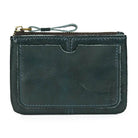 Mini Coin Purse Genuine Leather Real Cowhide Small Wallet with Key Ring - VacationGrabs