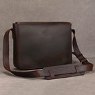 Retro Genuine Leather Laptop Shoulder Bag Business Messenger Bag - VacationGrabs