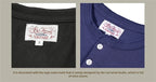 Red Tornado Short Sleeve Henley T-Shirt Heavyweight Cotton Every Day Tee Amekaji