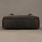 Top Leather Crazy Horse Leather 9.7" Ipad Shoulder Bag