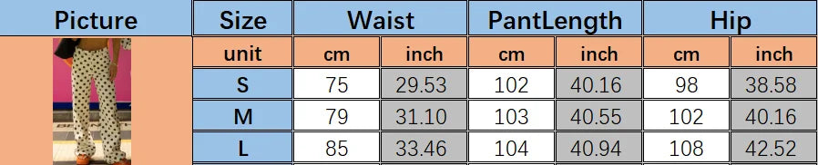 VacationGrabs Vintage American Polka Dot High Waisted Wide Leg Jeans for Women Retro Straight Leg Denim Pants Casual Streetwear