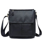 Genuine Leather Men's Shoulder Bag – High Quality Cowhide Crossbody - VacationGrabs