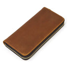 Luxury Men’s Leather Clutch Wallet Embossing Cowhide Long Purses - VacationGrabs