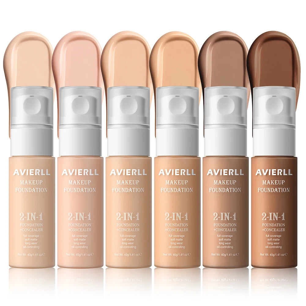 Waterproof Moisturizing Cream Foundation & Concealer, 40g