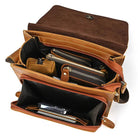 Genuine Leather Men’s Shoulder Bag Casual Crossbody Messenger Bag - VacationGrabs