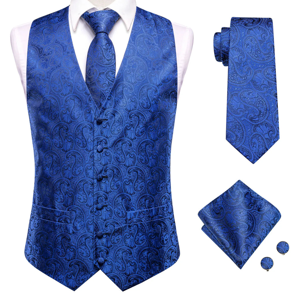 Elegant Floral Necktie How to Tie Set for Men