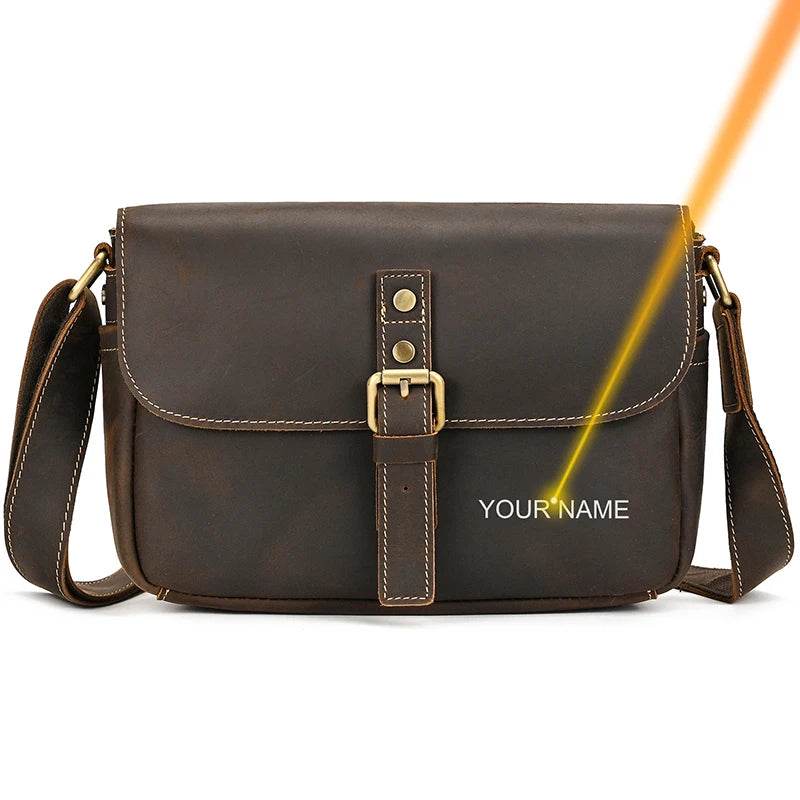 Retro Fashion Leather Shoulder Bag for Men Crossbody Sling Bag - VacationGrabs