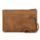 Men’s & Women’s Genuine Leather Clutch Wallet Phone Bag with Wristlet - VacationGrabs