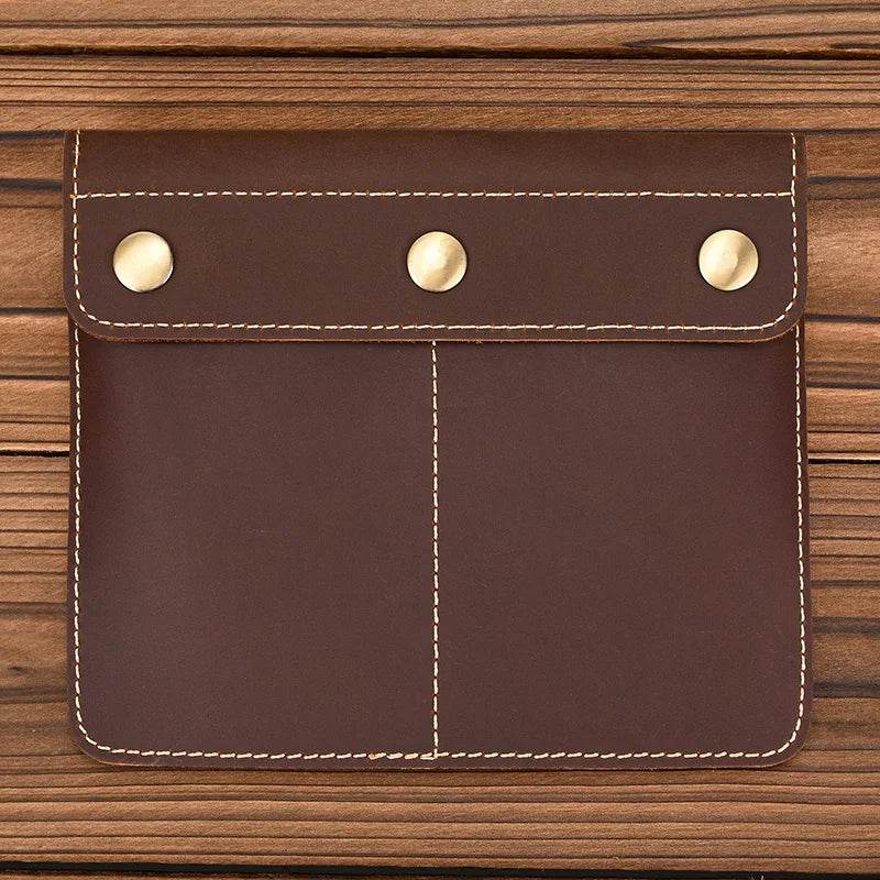 Retro Crazy Horse Leather Watch Storage Bag for Men Male Watch Case - VacationGrabs
