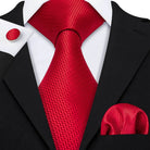Red Silk Tie Set for Men: Burgundy, Maroon, & More - VacationGrabs
