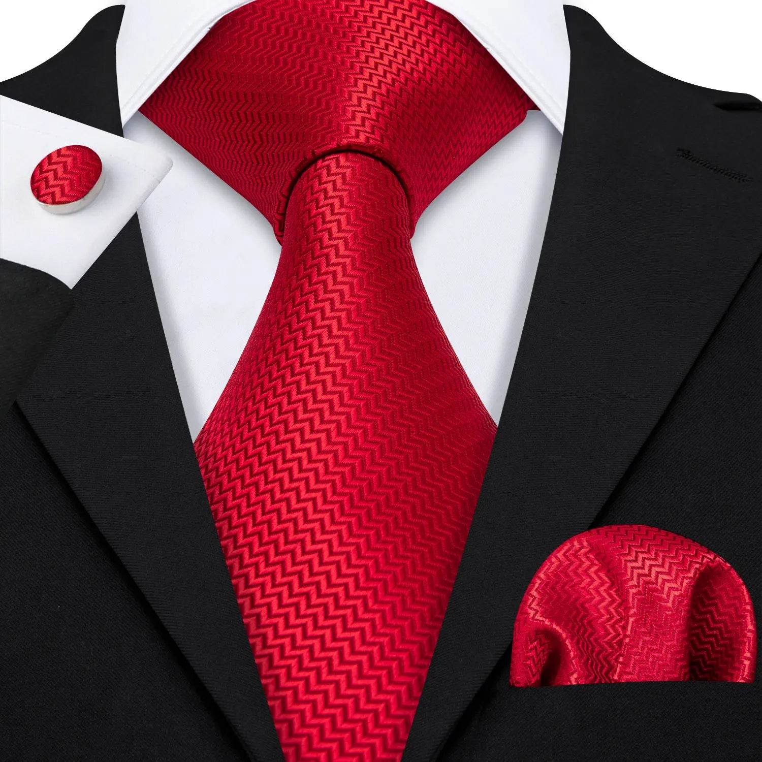 Red Silk Tie Set for Men: Burgundy, Maroon, & More - VacationGrabs