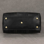 Crazy Horse Leather Men’s Travel Duffle Bag Retro Cowhide - VacationGrabs