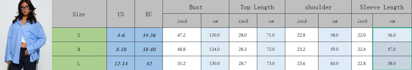 VacationGrabs Women Spring Button Down Shirt Pinstripe Loose Fit Long Sleeve Button Up Shirt Wide Collar Casual Tops Workout Shirts
