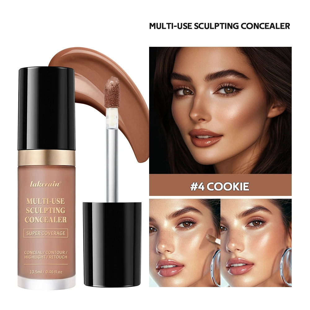 Multi-Use Cream Concealer, Oil-Free Full Coverage Makeup