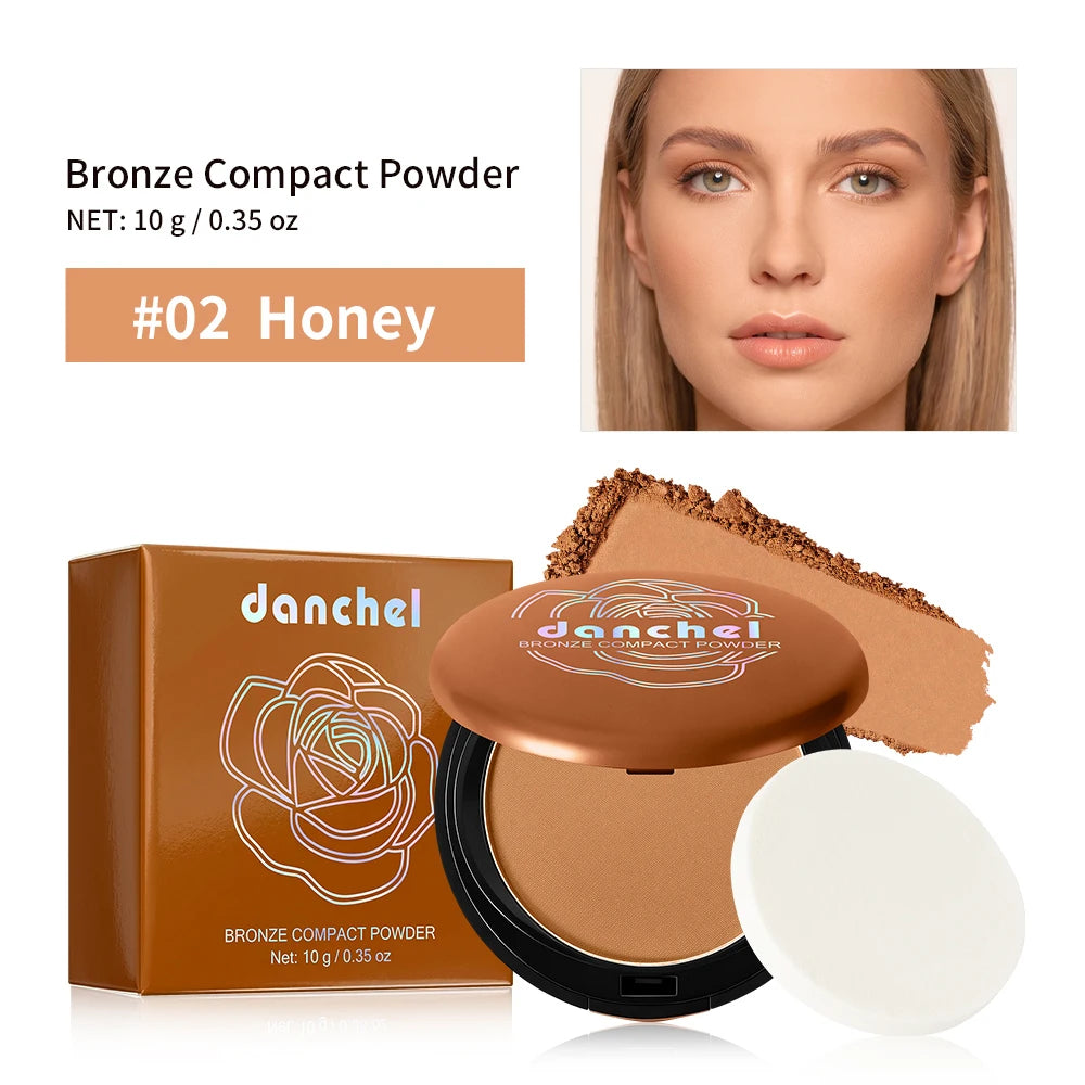 Long Lasting Compact Powder Waterproof Sweatproof Soft Matte Oil Control Setting Powder Face Makeup Cosmetic