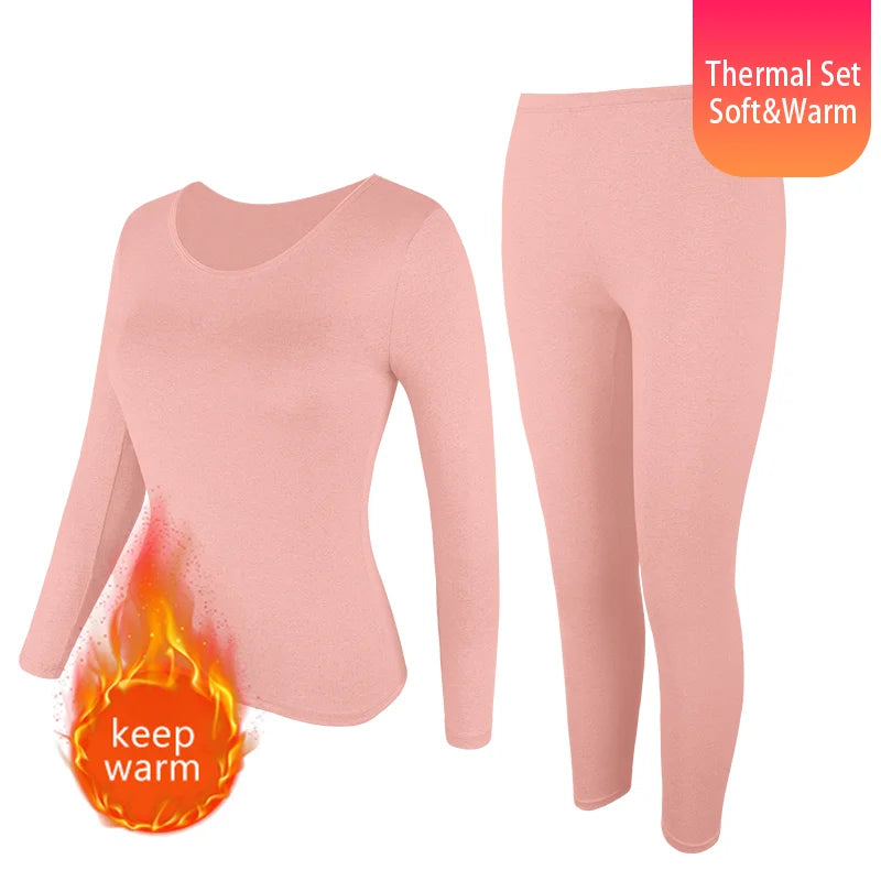 Women's 2-Pack Fleece Lined Thermal Base Layer Set