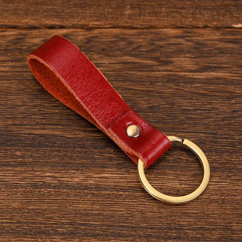 Genuine Leather Key Case for Men & Women Crazy Horse Wallet Key Holder - VacationGrabs