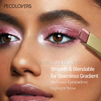 Two-Color Eye Shadow Stick Set, 6 Pcs, Waterproof Push-Up